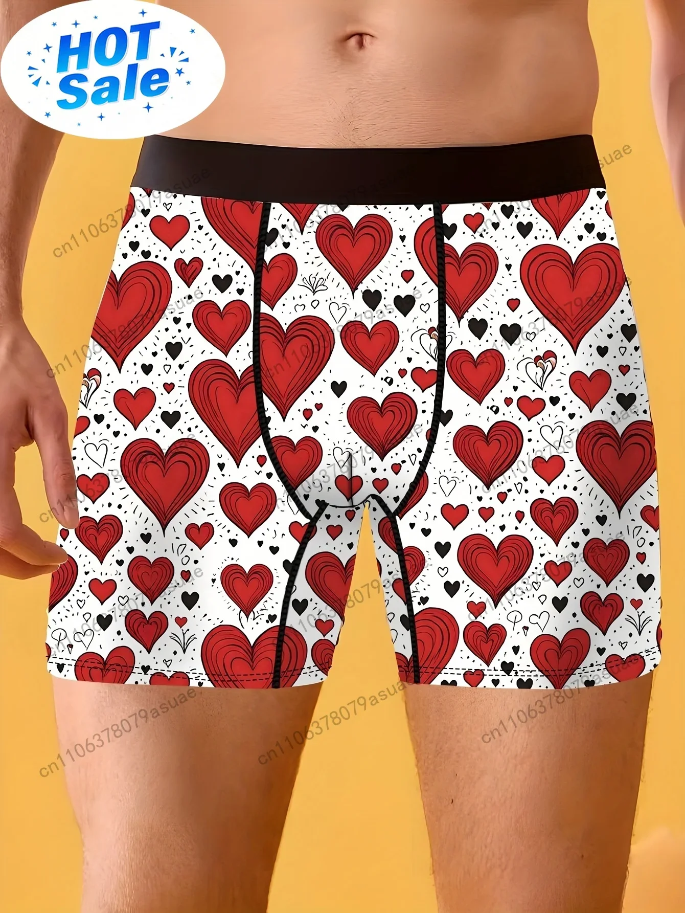 Quick Dry Underwear - 1 szt. Męskie bokserki z nadrukiem